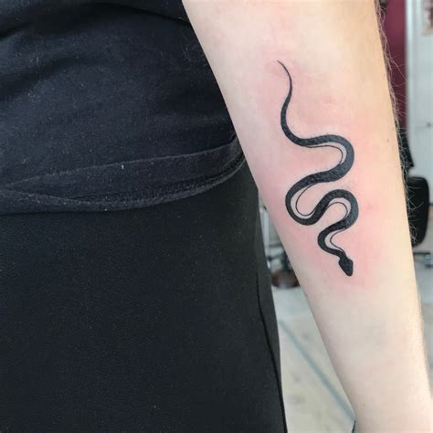 simple snake tattoo design.